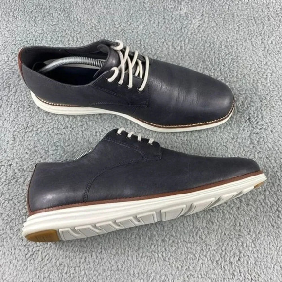 Cole haan original Classic Grand Plain Oxford Shoes Mens 11 M Navy‎ Lace Up main image 6